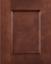 Dark walnut shaker cabinet finish